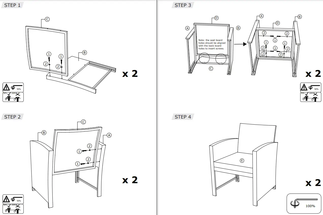 COSTWAY HW68664 4 Pieces Patio Rattan Sofa Set - FIG 4