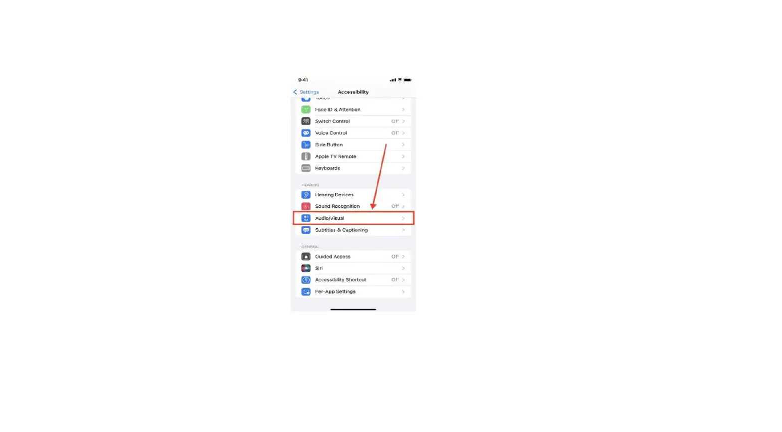 Adjust Audio And Visual Settings On Iphone