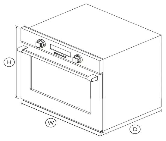 FISHER PAYKEL WOSV230-N Microwave Oven - fig 1
