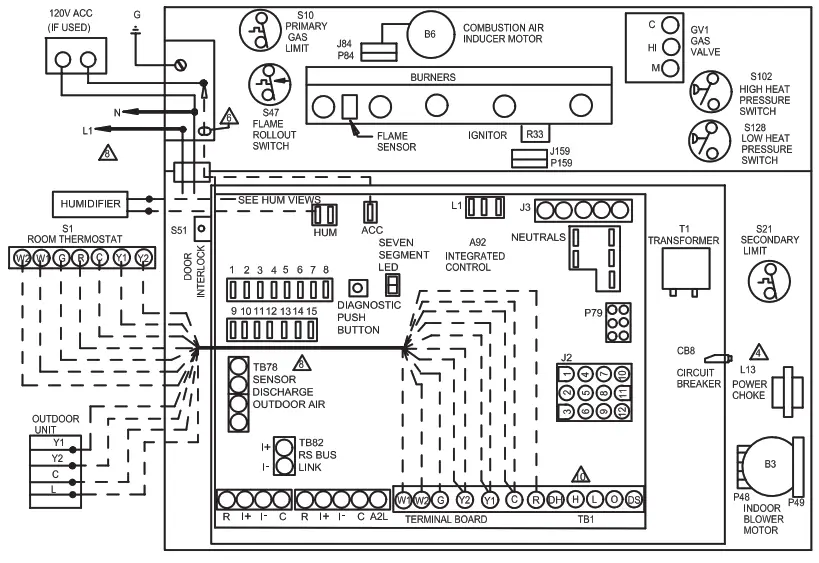 LENNOX Integrated Control Replacement Kit - SL280DFV Schematic
