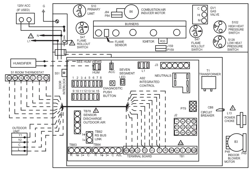 LENNOX Integrated Control Replacement Kit - Schematic Wiring Diagram