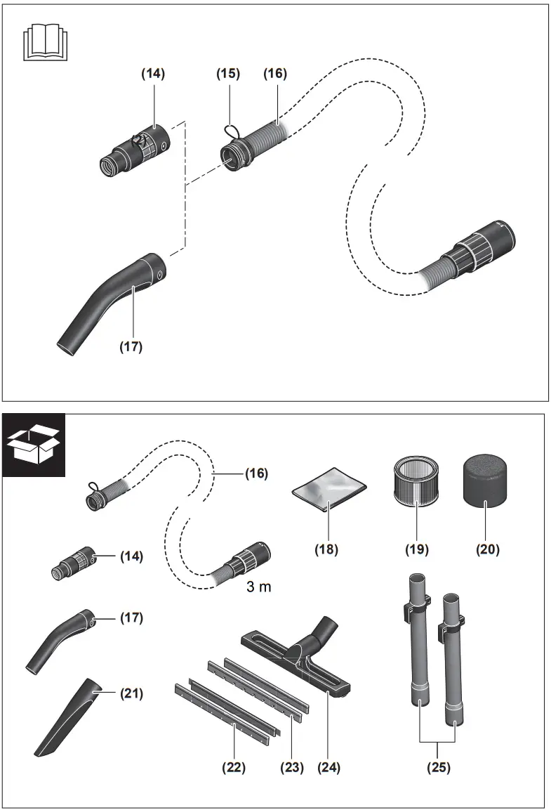 BOSCH 15 PS GAS Professional Wet and Dry Vacuum Cleaner - 2