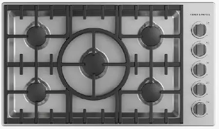FISHER PAYKEL CDV3-365H-N 36 Inch Gas Cooktop product