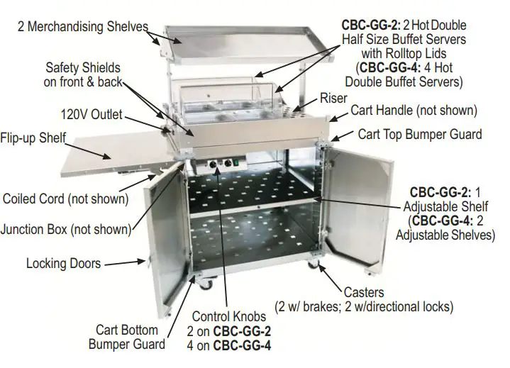 Cadco-Hot-and-Cool-Mobile-Grab-and-Go-Carts-with-Laminate-OR-Stainless-Panels-4