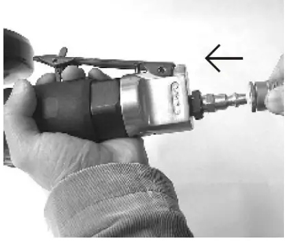 MEEC TOOLS 071029 Angle Grinder - intake and connect