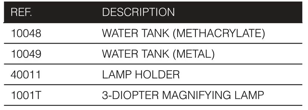 weelko F800A Facial Steamer - ACCESSORIES