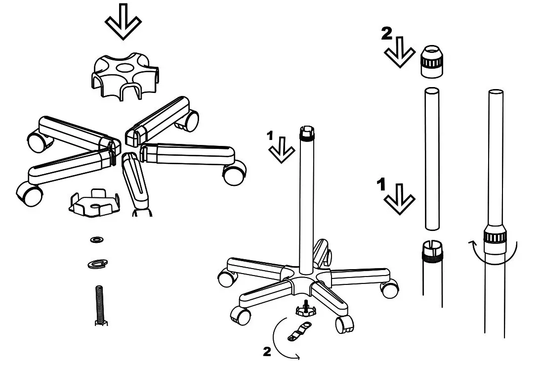 weelko F800A Facial Steamer - ASSEMBLY