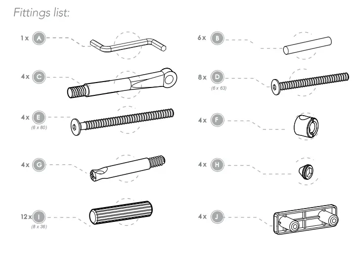 Silver Cross 210202 Bromley White Cot Bed - Fig 1