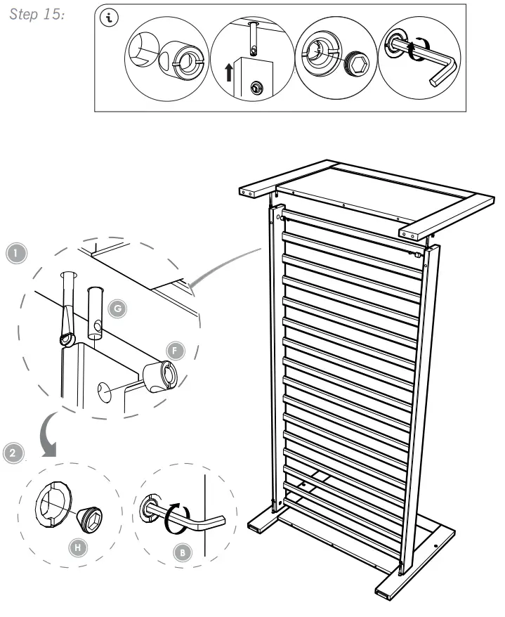 Silver Cross 210202 Bromley White Cot Bed - Fig 12