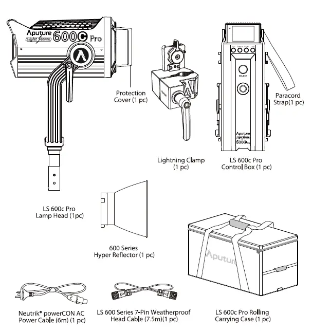 Aputure LS 600c Pro RGB LED Light fig (1)