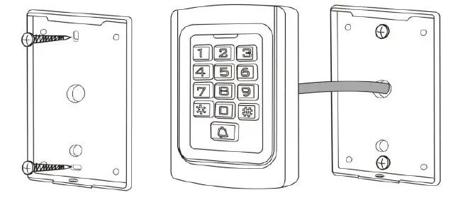 VisionNet 560877 Keypad and Proxy with Terminal Block Wiring Connection Access Control FIG (3)