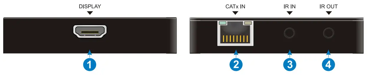 ALFATRON ALF-EXT60IR-18G 18G HDMI 2.0 HDMI Extender Set Over - Panel Description 2