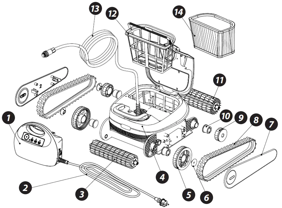 SereneLife SLPORBT36 Automatic Robotic Pool Cleaner - FIG 8