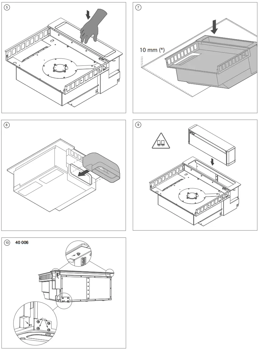 NOVY 40 00x 10536 MA2 LR Hob Hood - fig 1