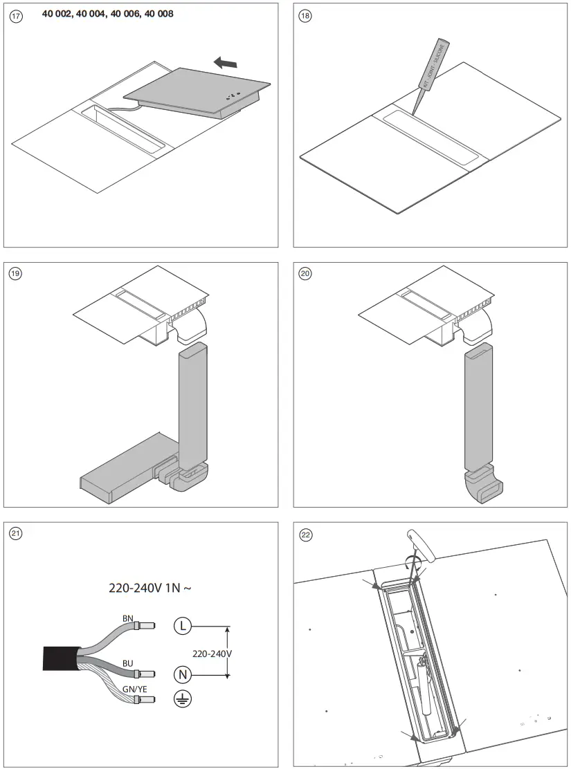 NOVY 40 00x 10536 MA2 LR Hob Hood - fig 3