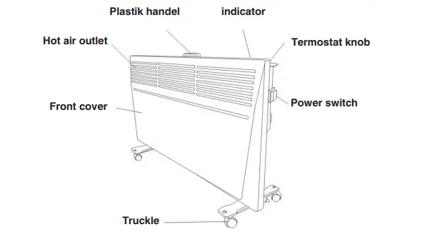 KRAFT KF-CHT613CSW Convection Heater-1