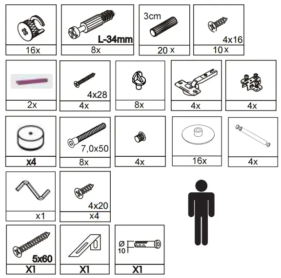 Badmobil 7912833 Tall Cabinet - Fig 1