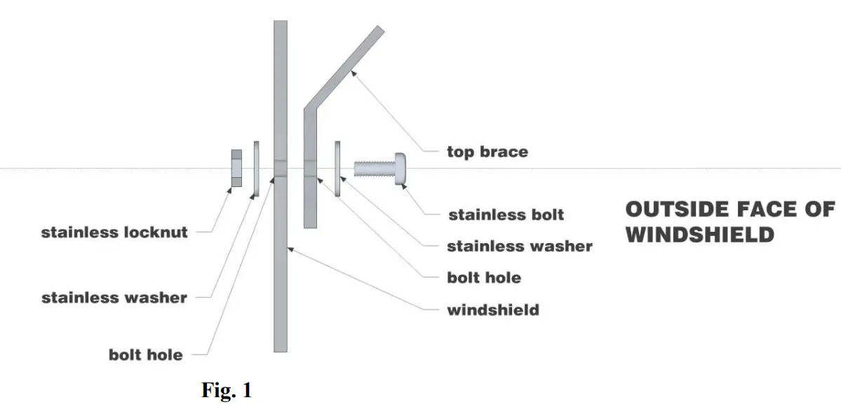 FALCON RIDGE Club Car XRT1550 Full Front Windshield 1