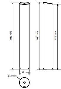 HIKVISION-UD30692B-Stand-Pole-fig-2