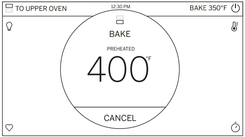 Lower Oven Bake Cycle