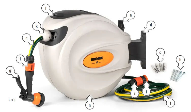 HOLMAN-CD1120C-Retractable-Hos