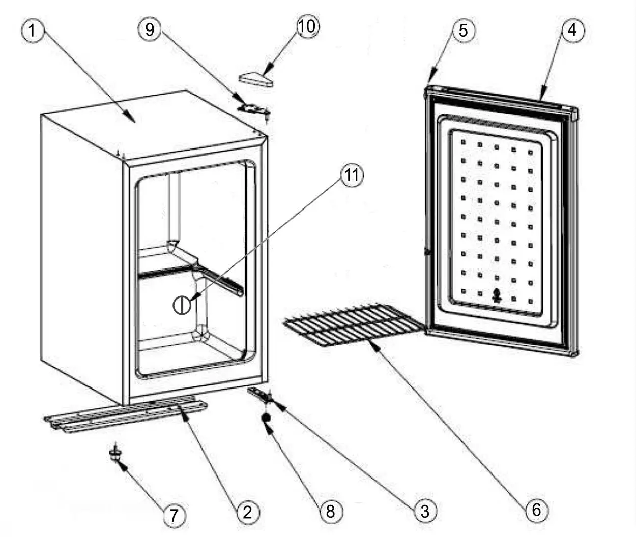 Whynter CUF 110 Upright Freezer - PARTS AND FEATURES