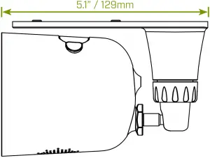 Camera with ceiling mount