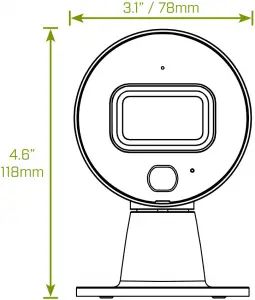 Camera with ceiling mount A