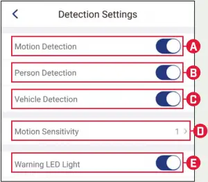 Detection Setting