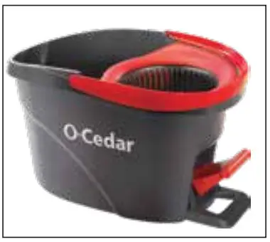 O-Cedar TRY757 Spin Mop and Bucket System - bucket in dry