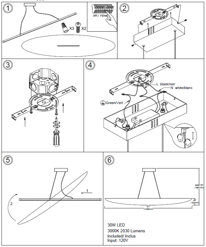 Dainolite PKN-4930HP-MB-500 Pinkerton Grey Transitional Linear LED Pendant Light 1
