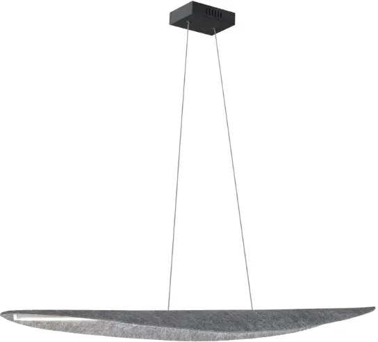 Dainolite PKN-4930HP-MB-500 Pinkerton Grey Transitional Linear LED Pendant Light