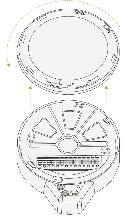 ENCELIUM WCMS Wireless Ceiling Mount Passive Infrared Instruction Manual - Remove the DALI High-Bay Adapter cover