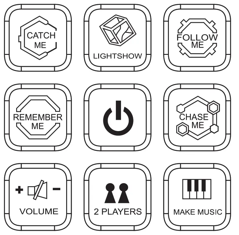 POWER YOUR FUN CUBIK LED Flashing Cube Memory Game - fig