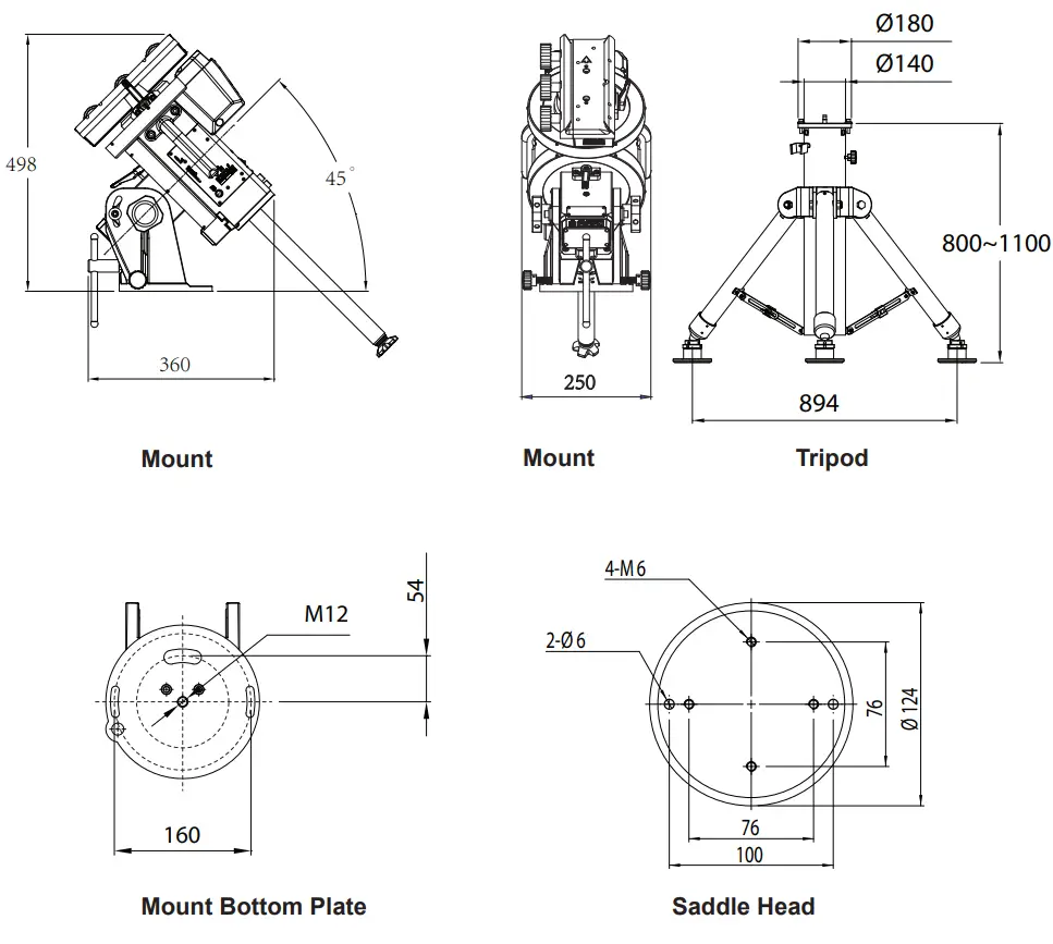 Sky-Watcher EQ8R-V4 Computerized EQ Mount 28