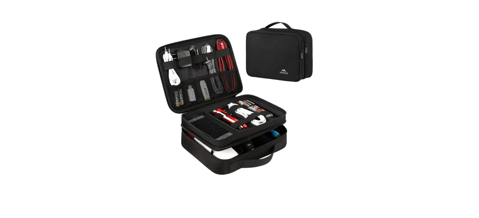 Matein 1225blk Waterproof Electronic Accessories Case User Manual
