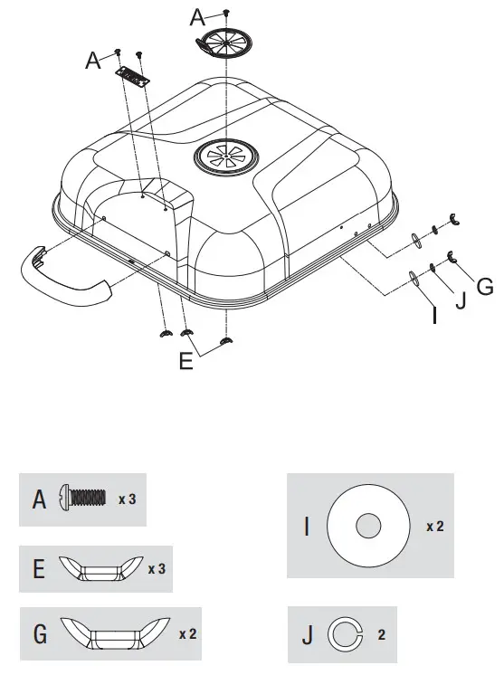 BACKYARD CBC1722W C Outdoor Charcoal Barbecue Grill - figer