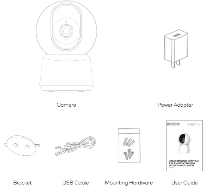 kogan-KASMSCPT12A-Smarterhome-and-Pan-and-Tilt-Motion-Tracking-Security-and-Pet-Camera-fig 1