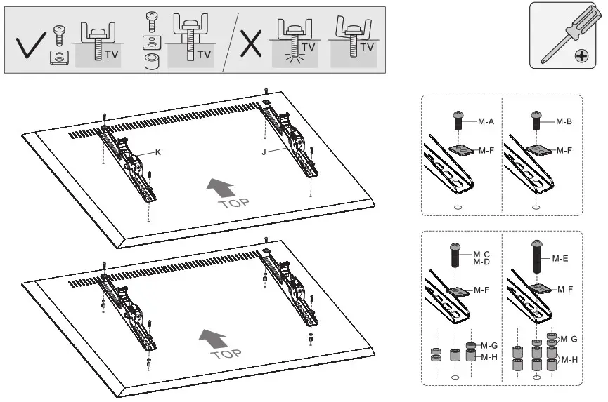 HAGOR 8208 BrackIT Stand HD XX - Attach VESA brackets 1