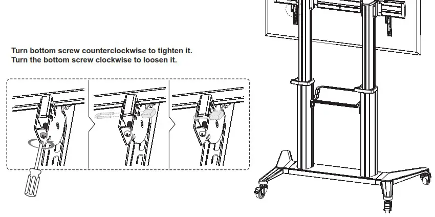 HAGOR 8208 BrackIT Stand HD XX - Hang and secure the screen 1