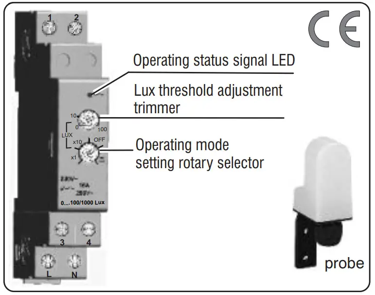 PeRRY ELECTRIC 1IC 7053N Photocell Lighting Control Switch