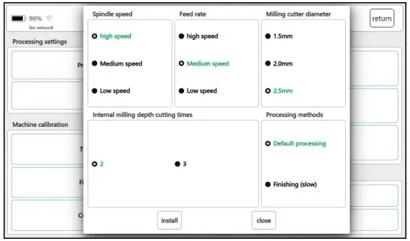Leveling the changed height Figure 2