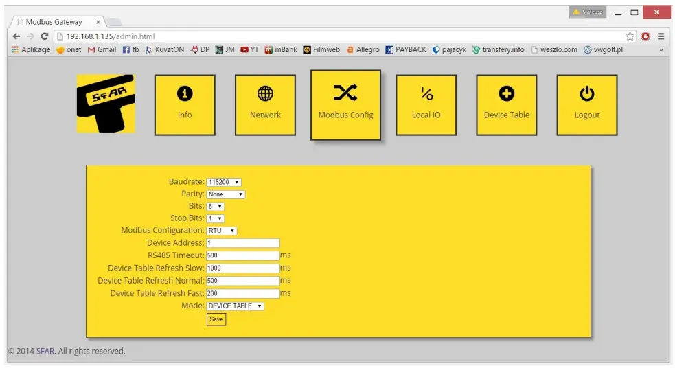 aspar RS485 IO MOD-ETH Slim Expansion Module - Local