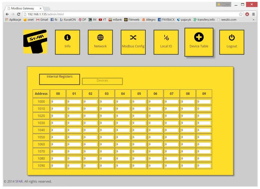 aspar RS485 IO MOD-ETH Slim Expansion Module - called Internal1