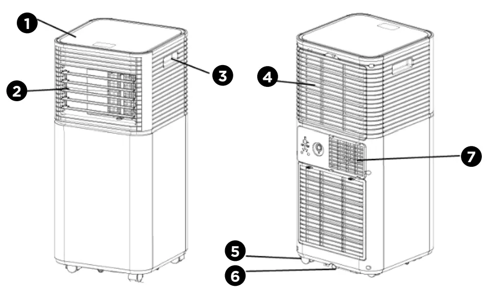 Dimplex DPRC20ECO-A Portable Air Conditioner - fig
