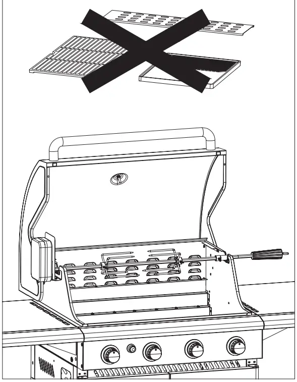 G21 8595627408992 Grill Rotisserie with Motor - fig 1