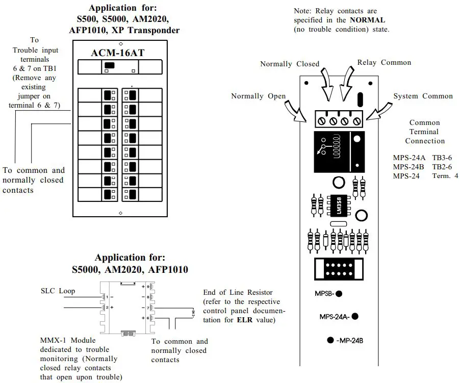 NOTIFIER MPS-TR Power Supply Remote Trouble Relay-fig4