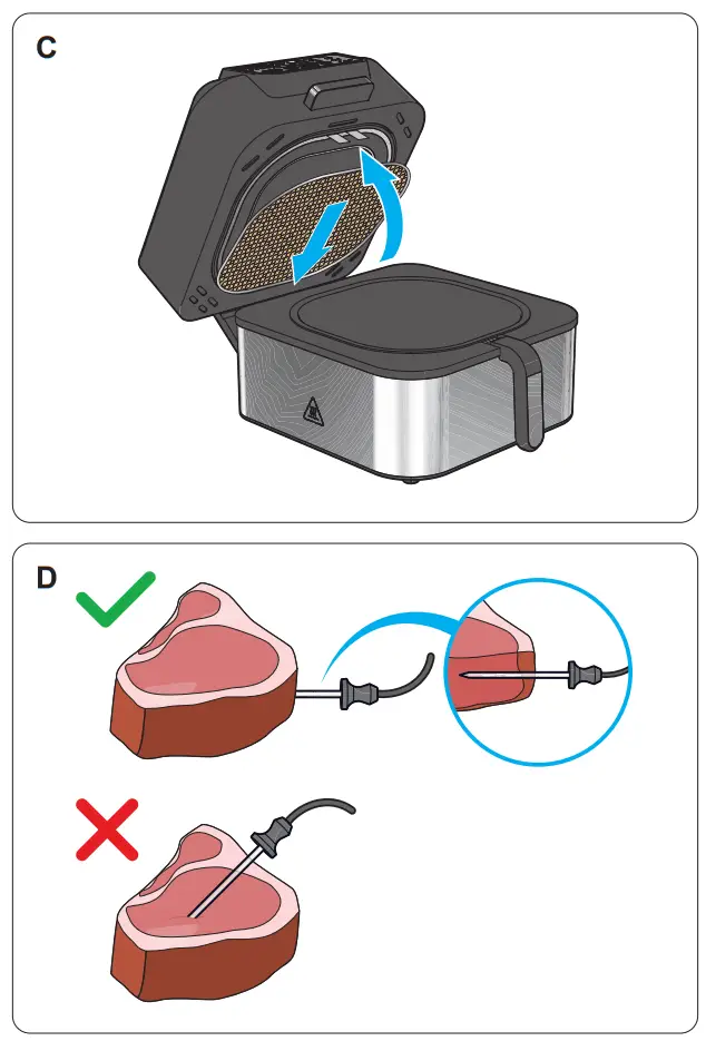 PRINCESS 01182092 01 001 Airfryer Grill - Fig 1