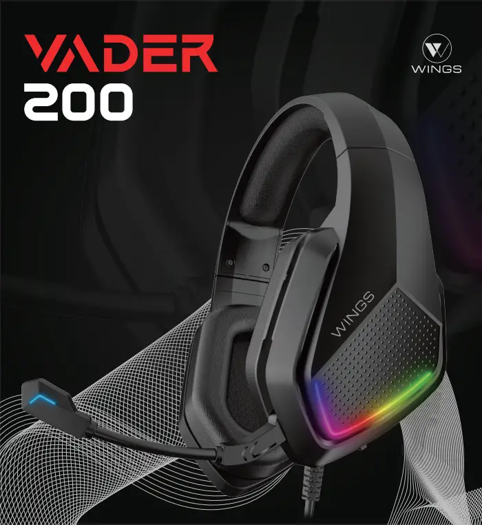WINGS VADER 200 Wired Gaming Over Ear Headset 1