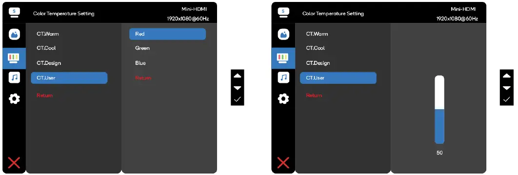 Colour Temperature Setting